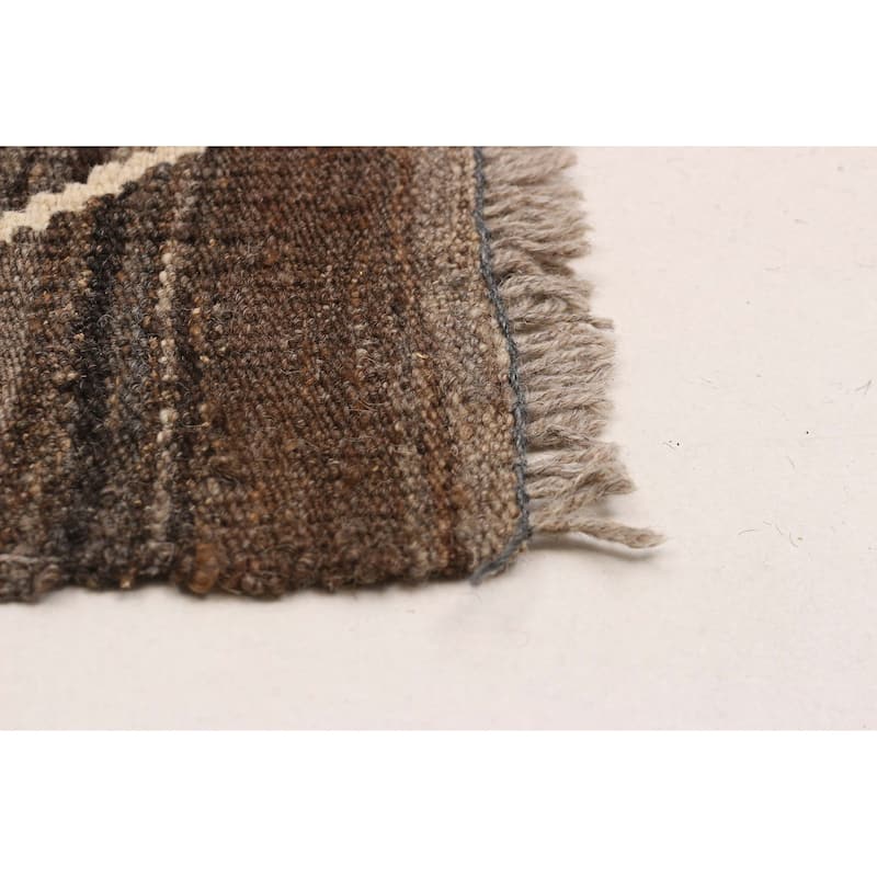 Sivas Brown Kilim 6'1" x 7'9" - 6'1 x 7'9