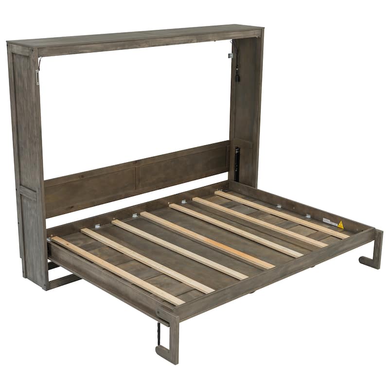 Murphy Bed with LED Light by Harper&Bright Designs