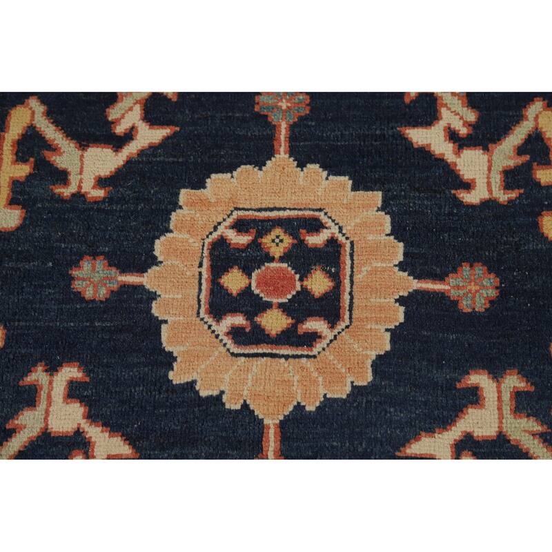 Vegetable Dye Heriz Serapi Oriental Area Rug Handmade Wool Carpet - 9'2" x 11'11"