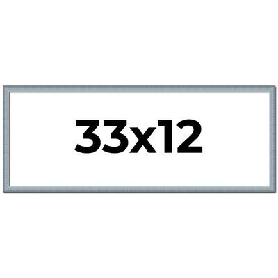 33x12 Frame Rustic Sky Blue Solid Wood Picture Frame | 0.75 Inch