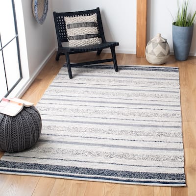 SAFAVIEH Handmade Striped Kilim Brianna Modern Cotton Rug