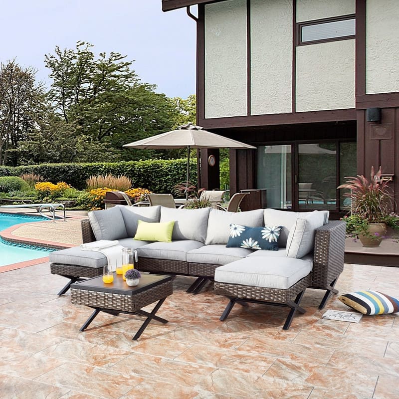 Patio Festival X-Leg 7-Piece Outdoor Conversation Set