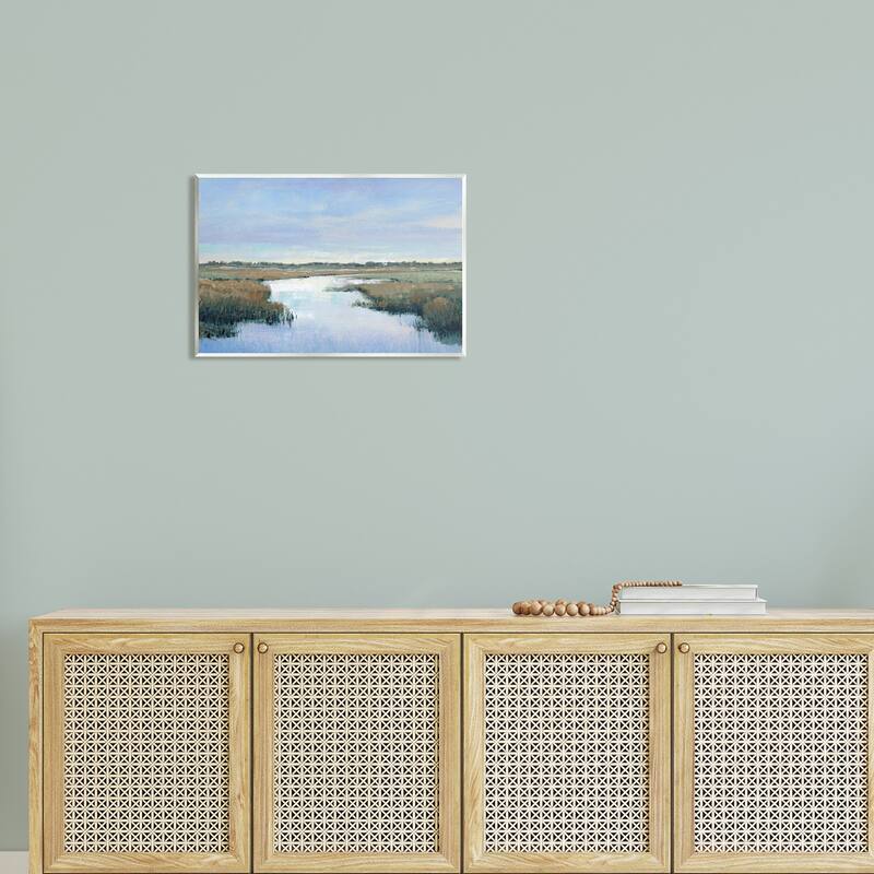 Stupell Rural River Countryside Marsh Landscape Wall Plaque, Design By Tim OToole