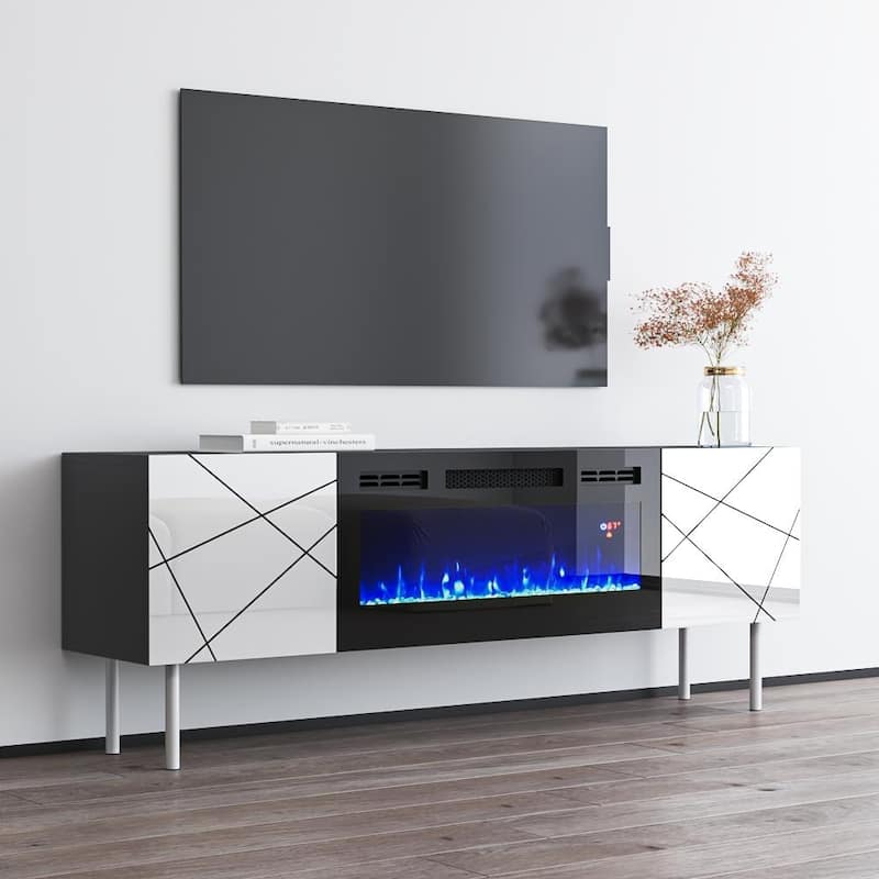 London BL-EF Electric Fireplace 63" TV Stand