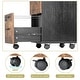 preview thumbnail 28 of 44, 2-Drawer Rolling Wood File Cabinet with Lock