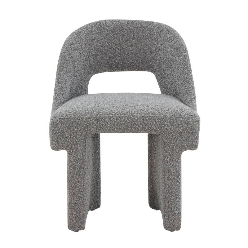 Quell Boucle Modern Elegant Upholstered Accent Chair with Solid Wood Frame & Plush Comfort for Home Office Living Room & Bedroom