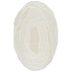 preview thumbnail 8 of 7, SAFAVIEH Hand-Tufted Fifth Avenue Rosa Modern & Contemporary Wool Rug 5' x 8' Oval - Ivory/Beige