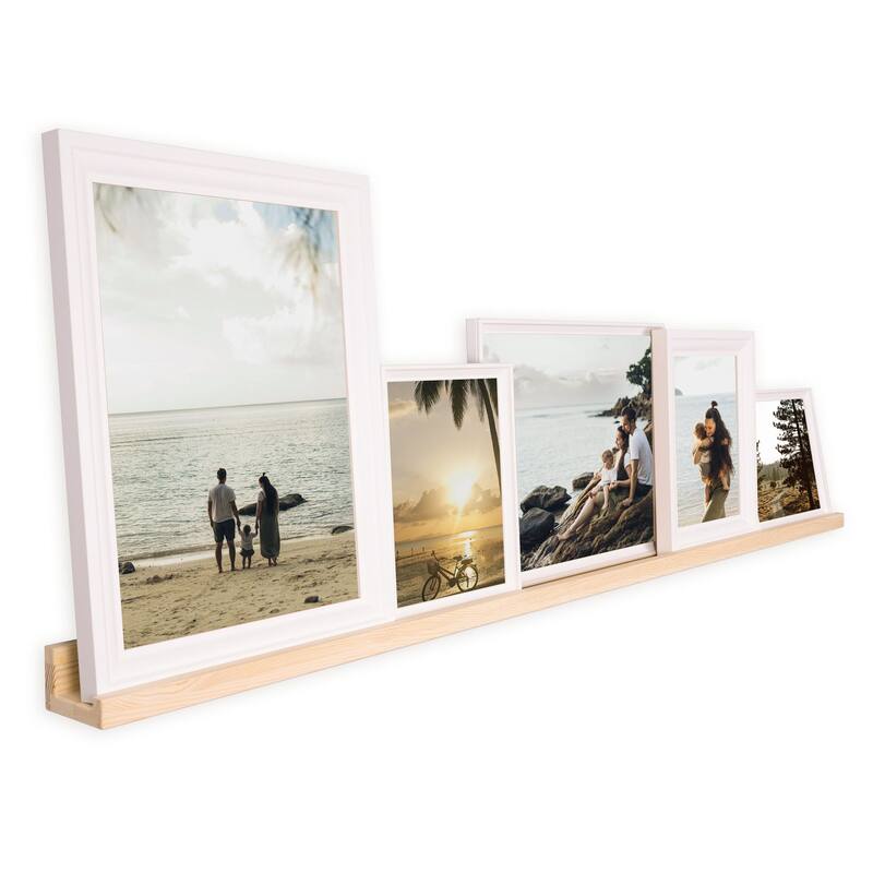 Rustic State Ted Long Picture Ledge 60 Inch Floating Shelf - 60" - Natural