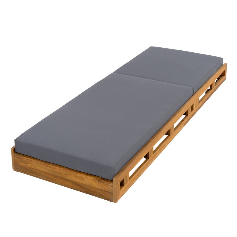 Outdoor Patio Chaise Lounge Chairs Adjustable Backrest Lounge Chairs with Water-repellent Cushions for Poolside Balcony Garden