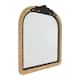 Solara Wide Arch Rattan Frame Wood Wall Mirror - 37.5"H x 3.5"W x 1.75"D