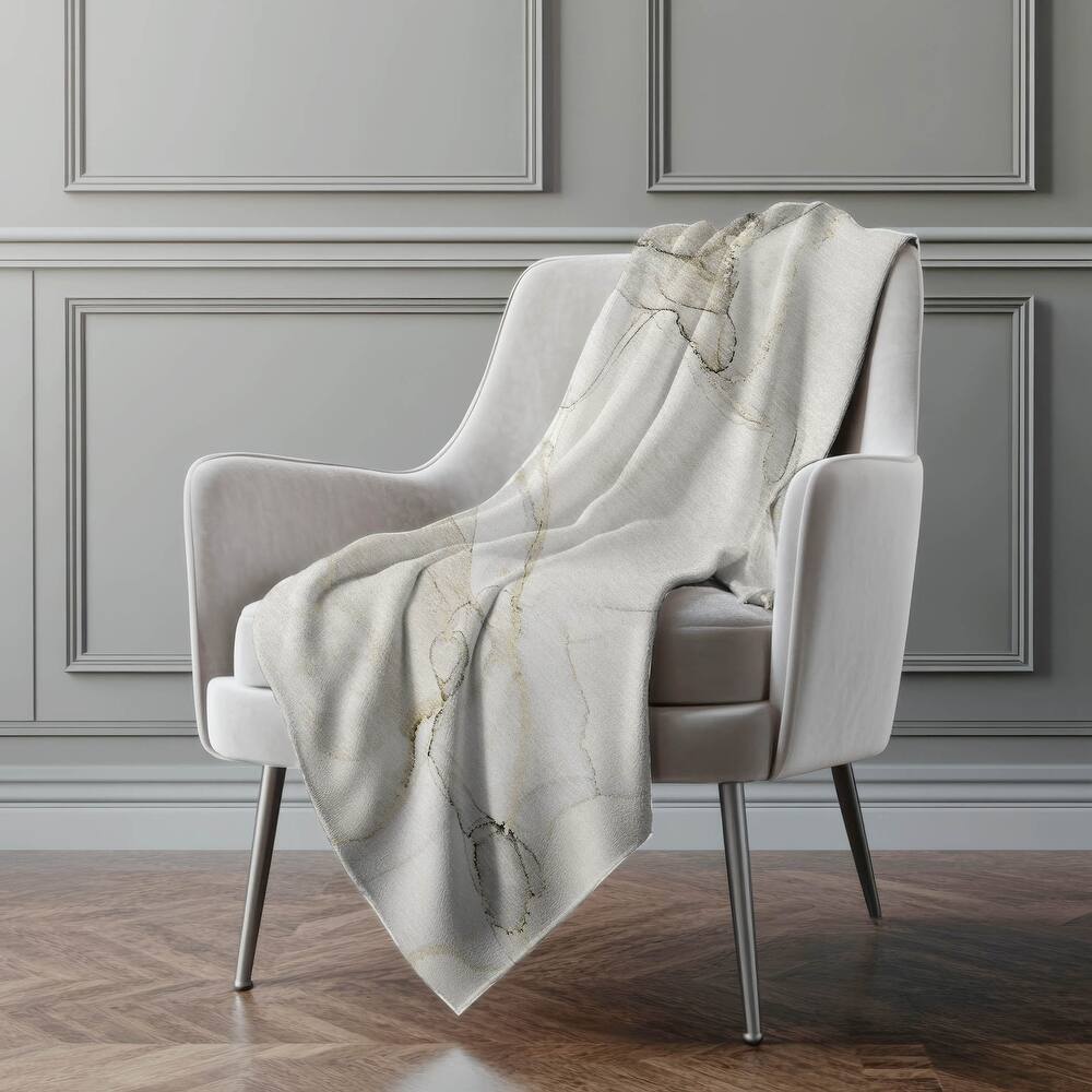 Premium Machine Washable Modern Glam Sherpa Throw Blanket