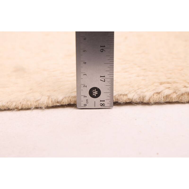 ECARPETGALLERY Hand-knotted Pak Finest Marrakesh Cream Wool Rug - 6'8 x 9'11