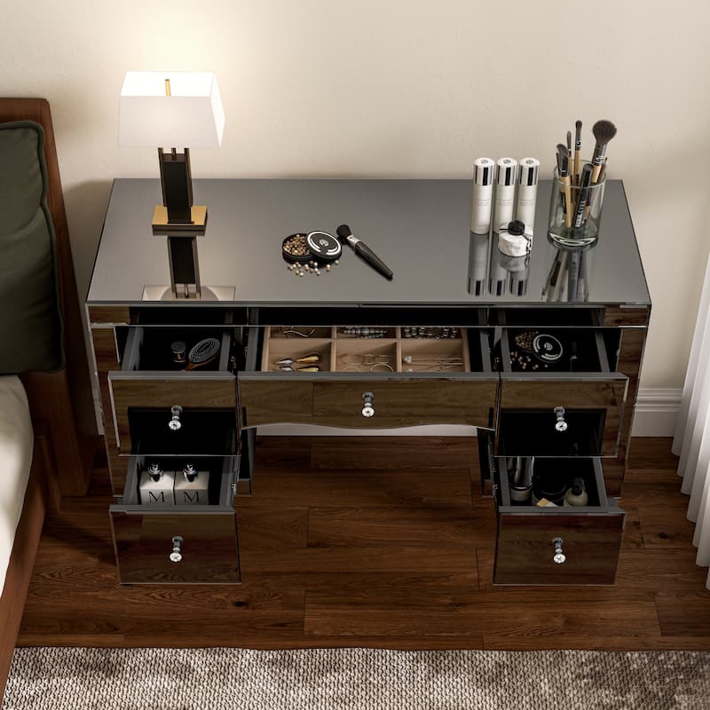 Luxury Mirrored Makeup Vanity 5-Drawers