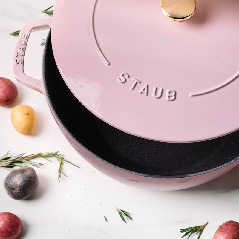 Staub Cast Iron Essential French Oven, Dutch Oven, 5-quart, serves 5-6, Made in France - 5-qt