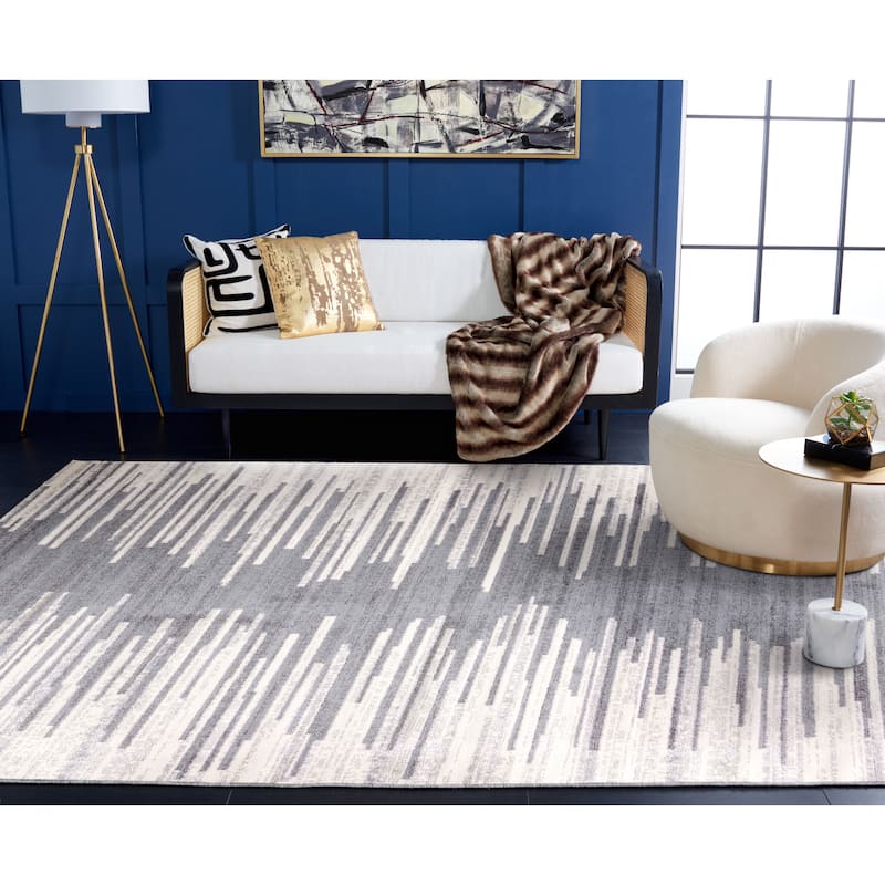 SAFAVIEH Tulum Louvenia Abstract Stripe Rug