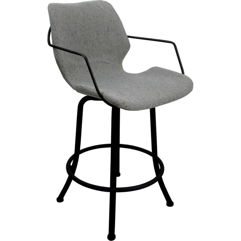 Asheville Swivel Counter 26", 30" or Extra Tall 34" Metal Bar Stool