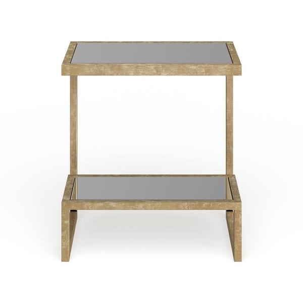 Shop Safavieh Treasures Kennedy Gold Mirror Top Accent Table