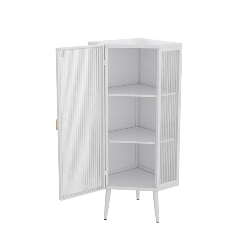 Triangular corner design bathroom cabinet
