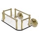 preview thumbnail 9 of 16, Allied Brass Monte Carlo Collection Wall Mounted Glass Guest Towel Tray Unlacquered Brass