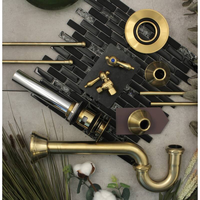 Kingston Brass Trimscape Plumbing Sink Trim Kit with P-Trap and Overflow Drain