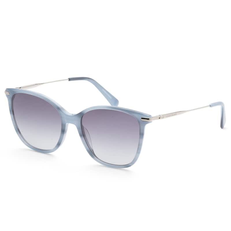 Longchamp Women's 54mm Marble Blue Sunglasses