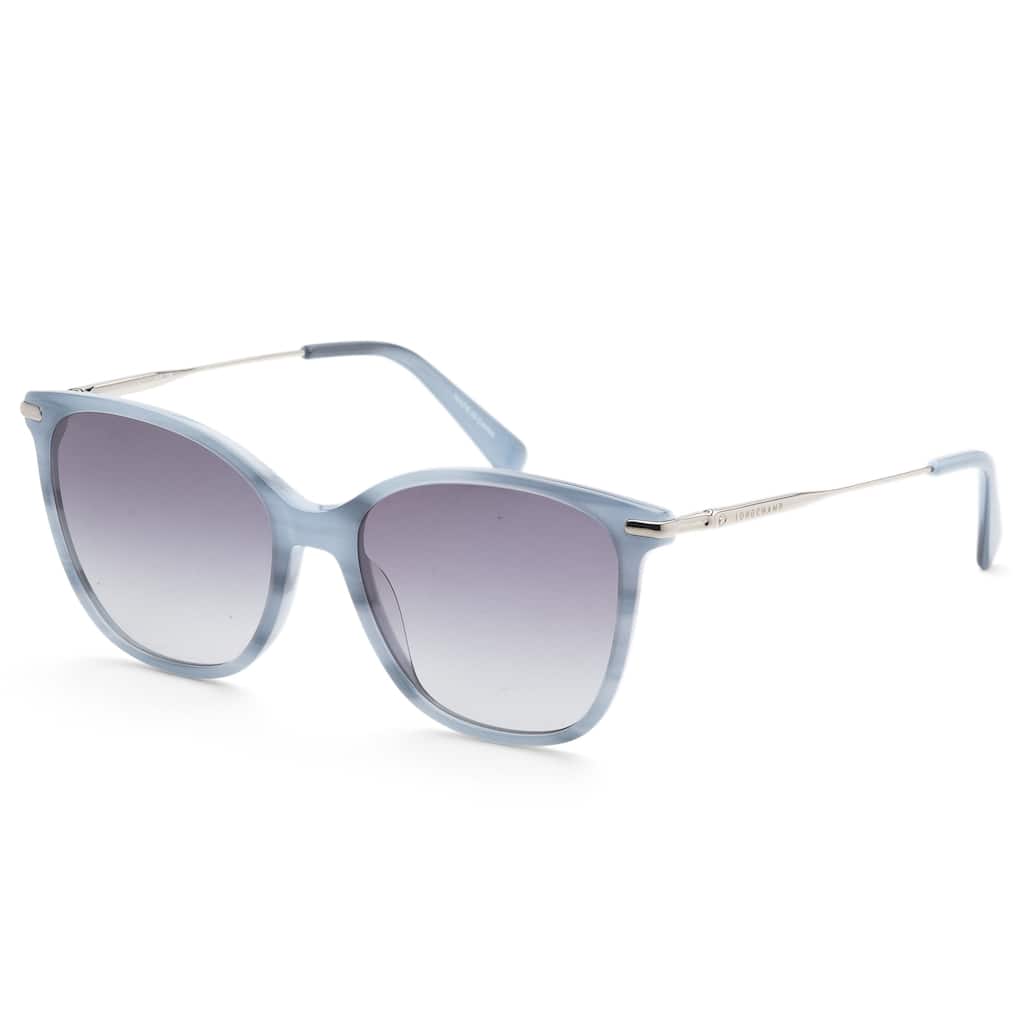 Longchamp Women's 54mm Marble Blue Sunglasses