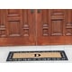 preview thumbnail 78 of 187, Non Slip Coir Low Profile Myla Monogrammed Entry Doormat, 17.7"x47.25"