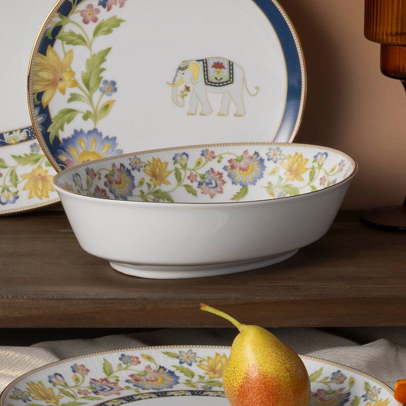 Tusker Garden Oval Vegetable Bowl, 9.75", 32 oz.