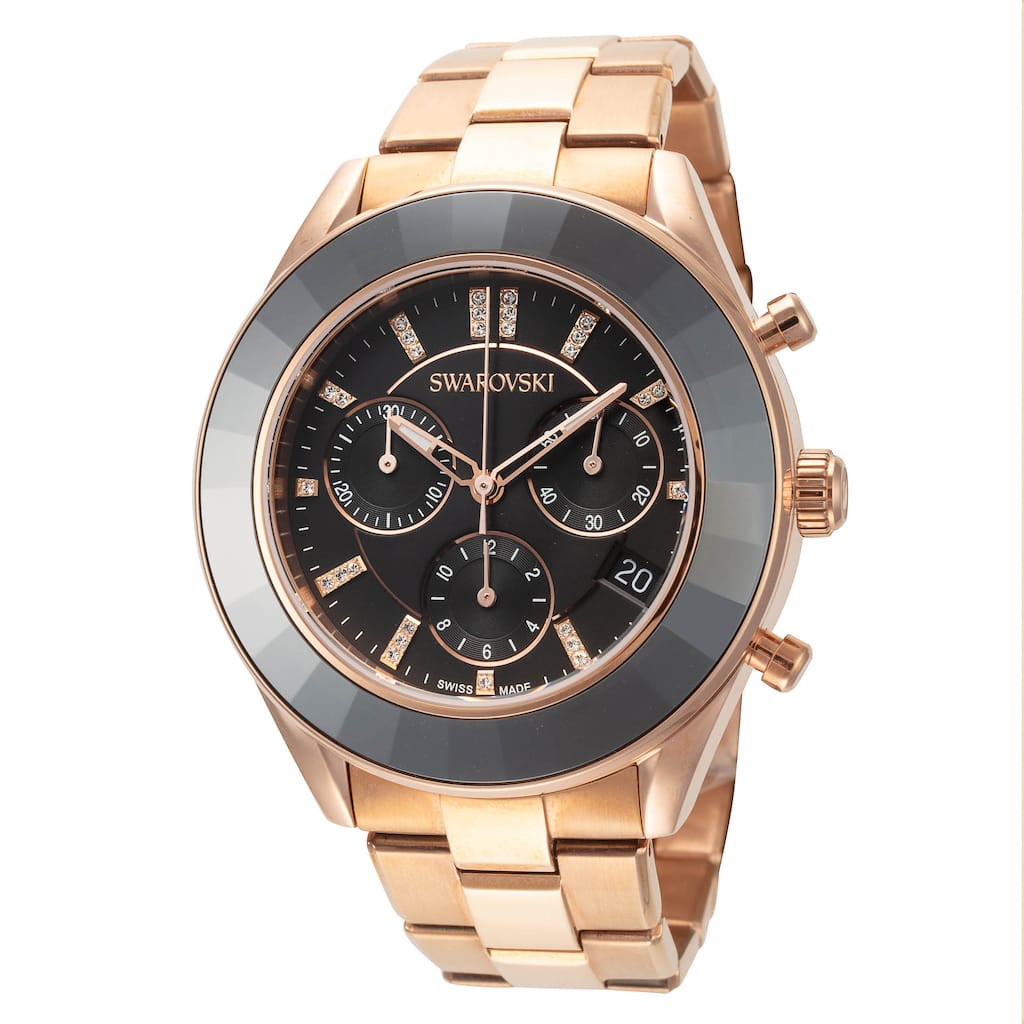 Swarovski Men's Octea Lux Sport 39mm Quartz Watch 5610478 - Black - N/A