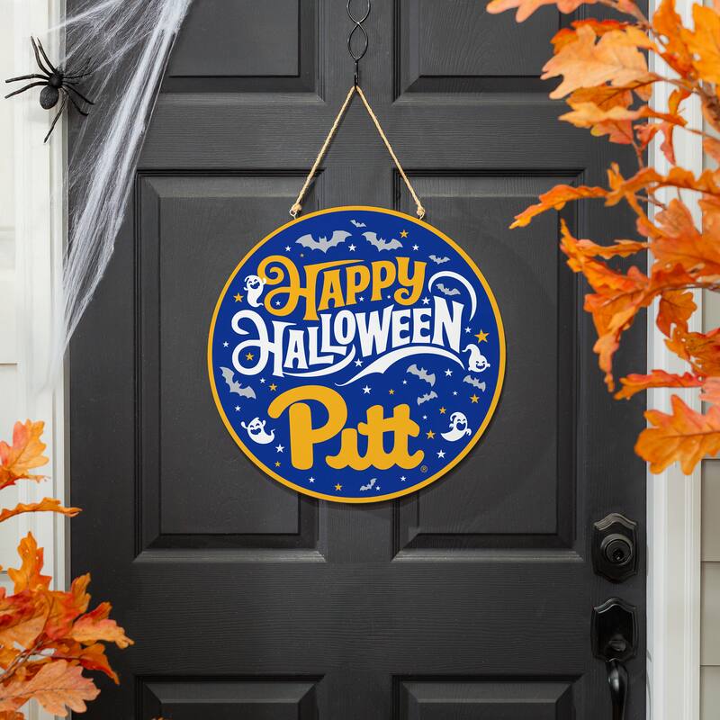 University of Pittsburgh 18" x 18" Halloween Door Décor Wall Sign