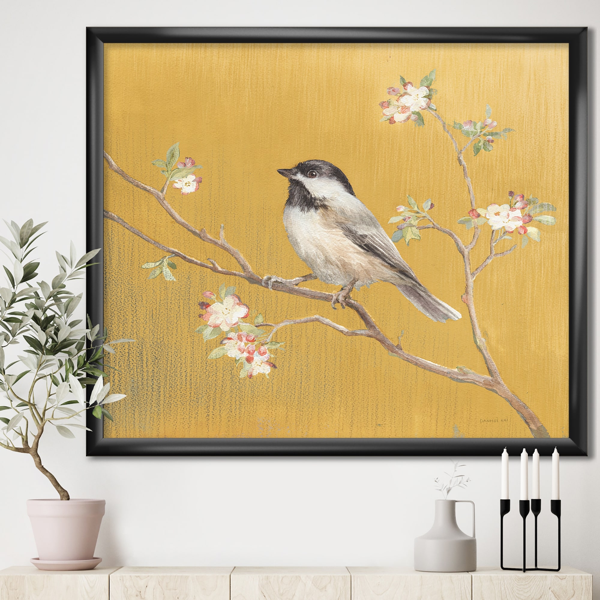 Blossom IV Canvas Wall Art Print Bird Home Decor 