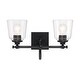 preview thumbnail 1 of 0, Minka Lavery 4002 Antonia 2 Light 17" Wide Vanity Light with Clear