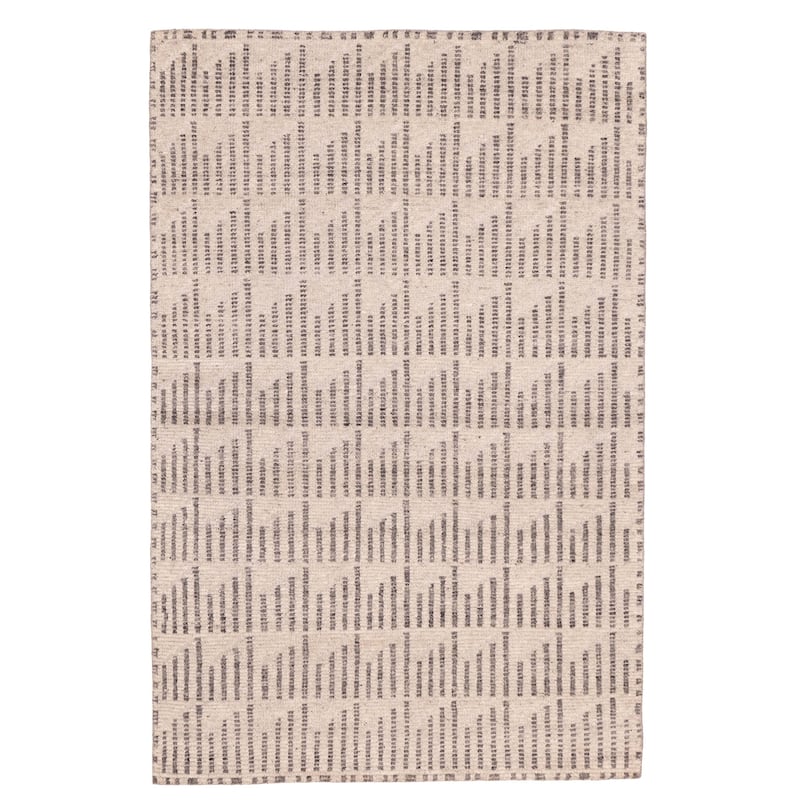 ECARPETGALLERY Hand-knotted Tangier Light Grey Wool Rug - 5'2 x 8'0