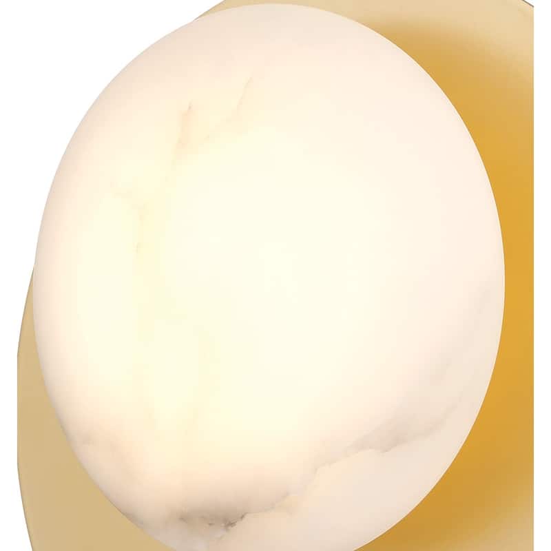 Minka Lavery 3591-L Zill 10" Tall LED Wall Sconce with Alabaster Stone