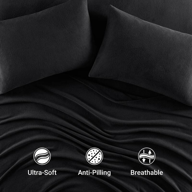Madison Park Micro Fleece Bed Sheet Set