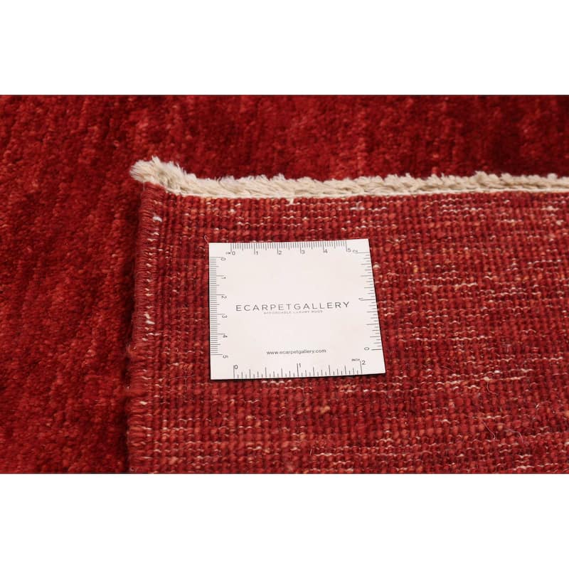Pak Finest Gabbeh Red Rug 6'7" x 9'10" - 6'7 x 9'10