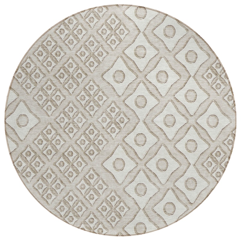Machine Washable Indoor/ Outdoor Chantille Diamond Rug
