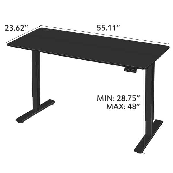 dimension image slide 3 of 5, Homall Electric Height Adjustable Standing Office Desk