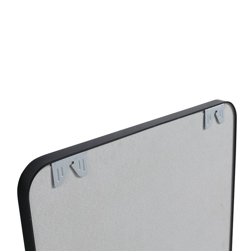 24 x 32 Inch Black Aluminum Frame Bathroom Mirror