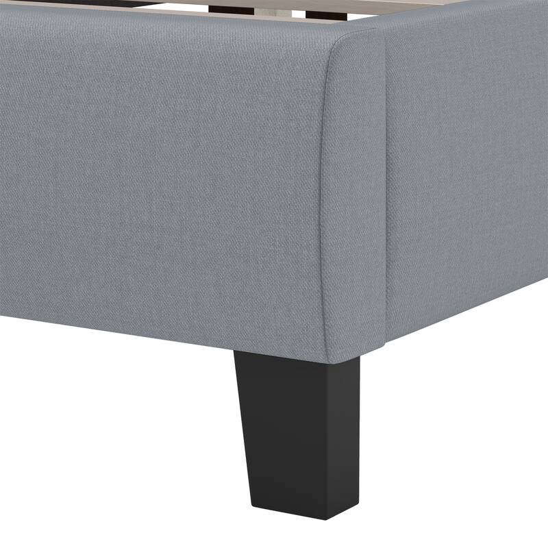 Moasis Upholstered Tufted Bed Frame with Adjustable Height Headboard