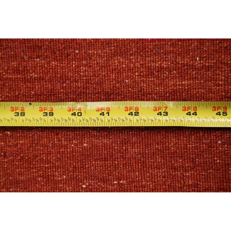 Modern Striped Oriental Gabbeh Kashkoli Runner Rug Wool Handmade - 3'2" x 15'7"