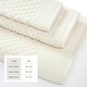 preview thumbnail 103 of 193, Linery & Co. Cotton Diamond Waffle Texture Bath Towels.
