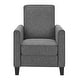 preview thumbnail 5 of 10, Haynes Traditional Fabric Welted Padded Recliner Chair by Furniture of America