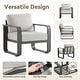 preview thumbnail 11 of 122, Spruce & Spring Outdoor Patio Furniture Set Aluminum Sofa Accent Chair
