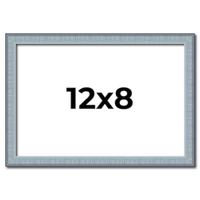 12x8 Frame Rustic Sky Blue Solid Wood Picture Frame | 0.75 Inch