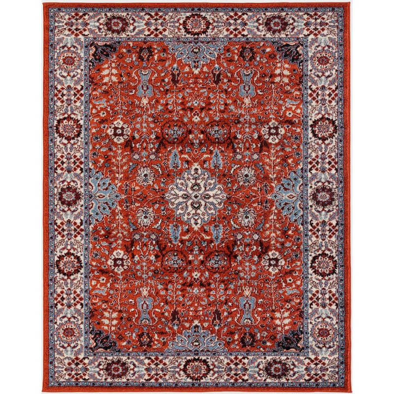 Santaria Sepha Vintage Bordered Area Rug