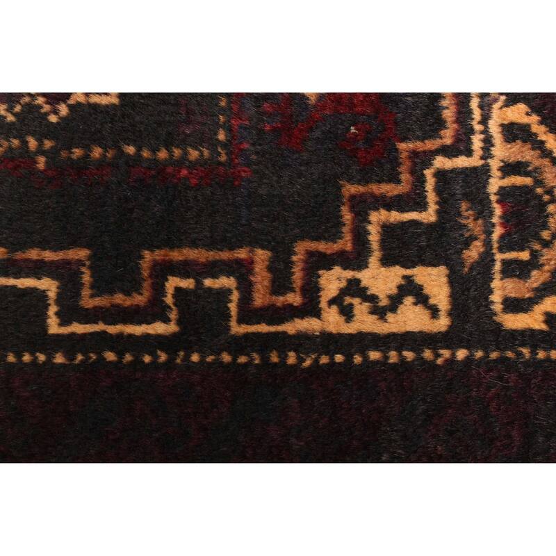 ECARPETGALLERY Hand-knotted Teimani Dark Grey Wool Rug - 3'1 x 4'10