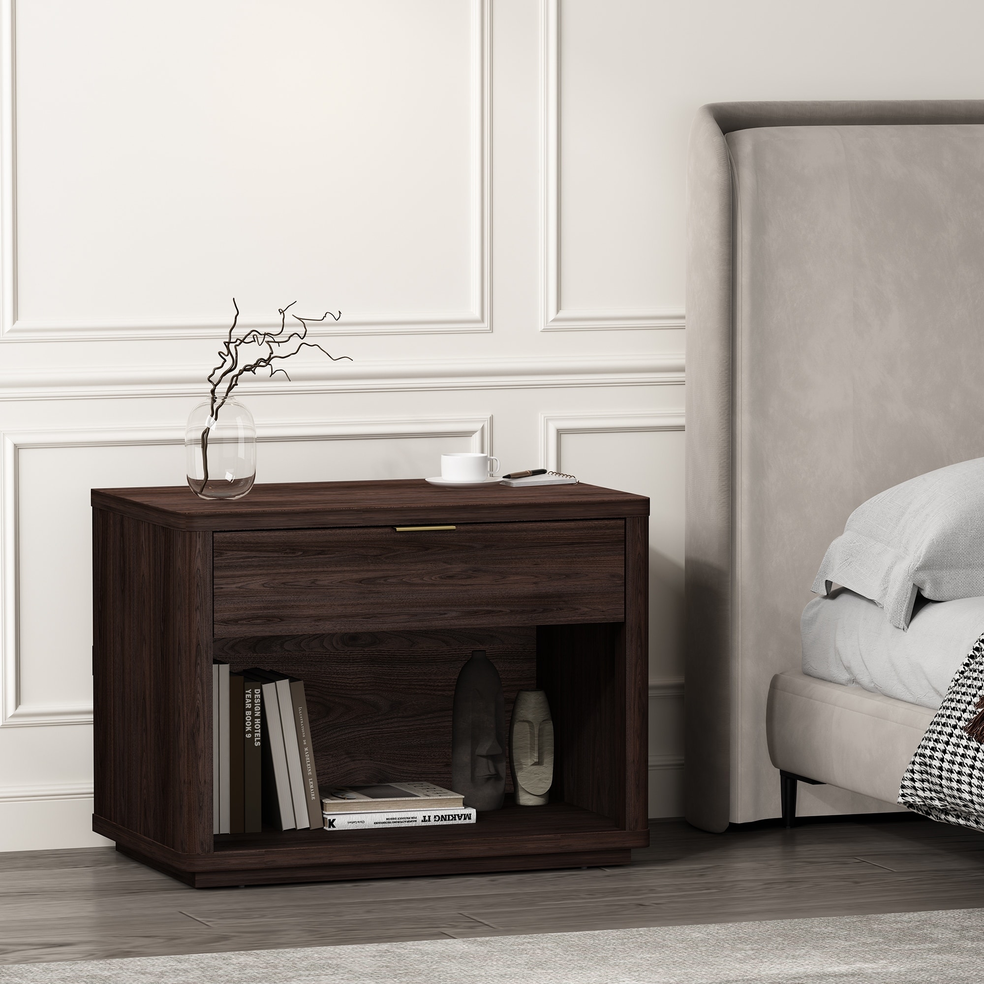 Manhattan Comfort Evelyn 32" Nightstand (1-Drawer)