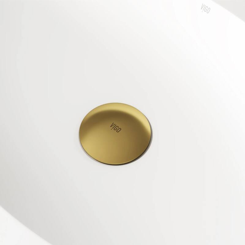 VIGO 1.75" W Bathroom Sink Pop-Up Drain