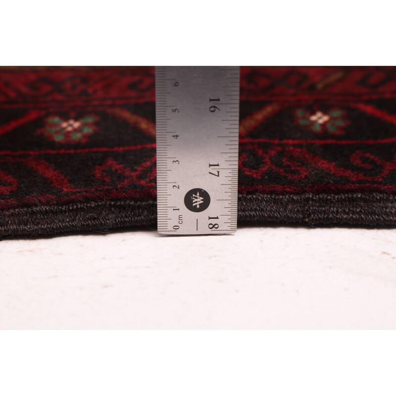 ECARPETGALLERY Hand-knotted Teimani Black, Brown Wool Rug - 3'8 x 6'8